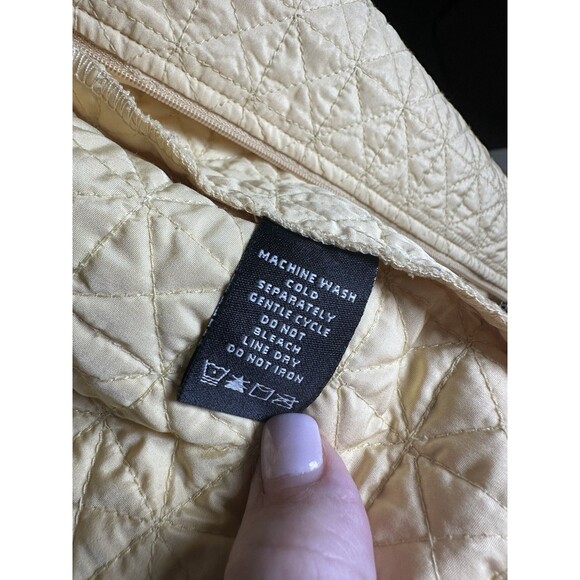 Norton McNaughton Petites Womens Pale Yellow Lightweight Quilted Jacket Coat 12P - Picture 5 of 8